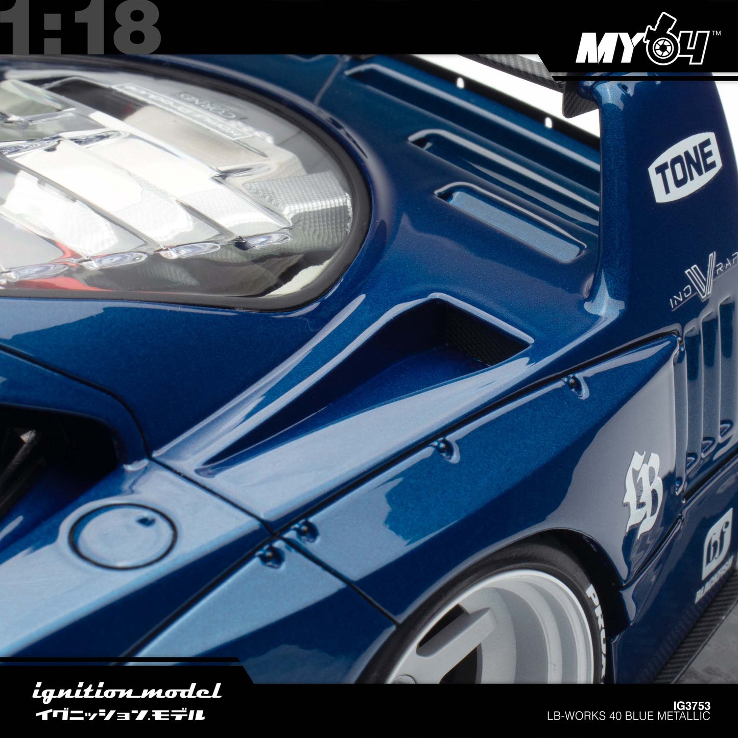 [Ignition Model] 1:18 LB-WORKS 40 - Blue Metallic
