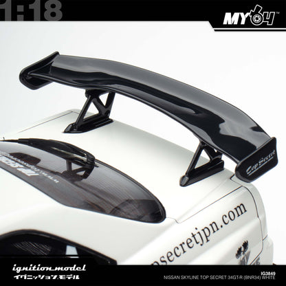 [Ignition Model] 1:18 Nissan Skyline Top Secret 34GT-R (BNR34) - White