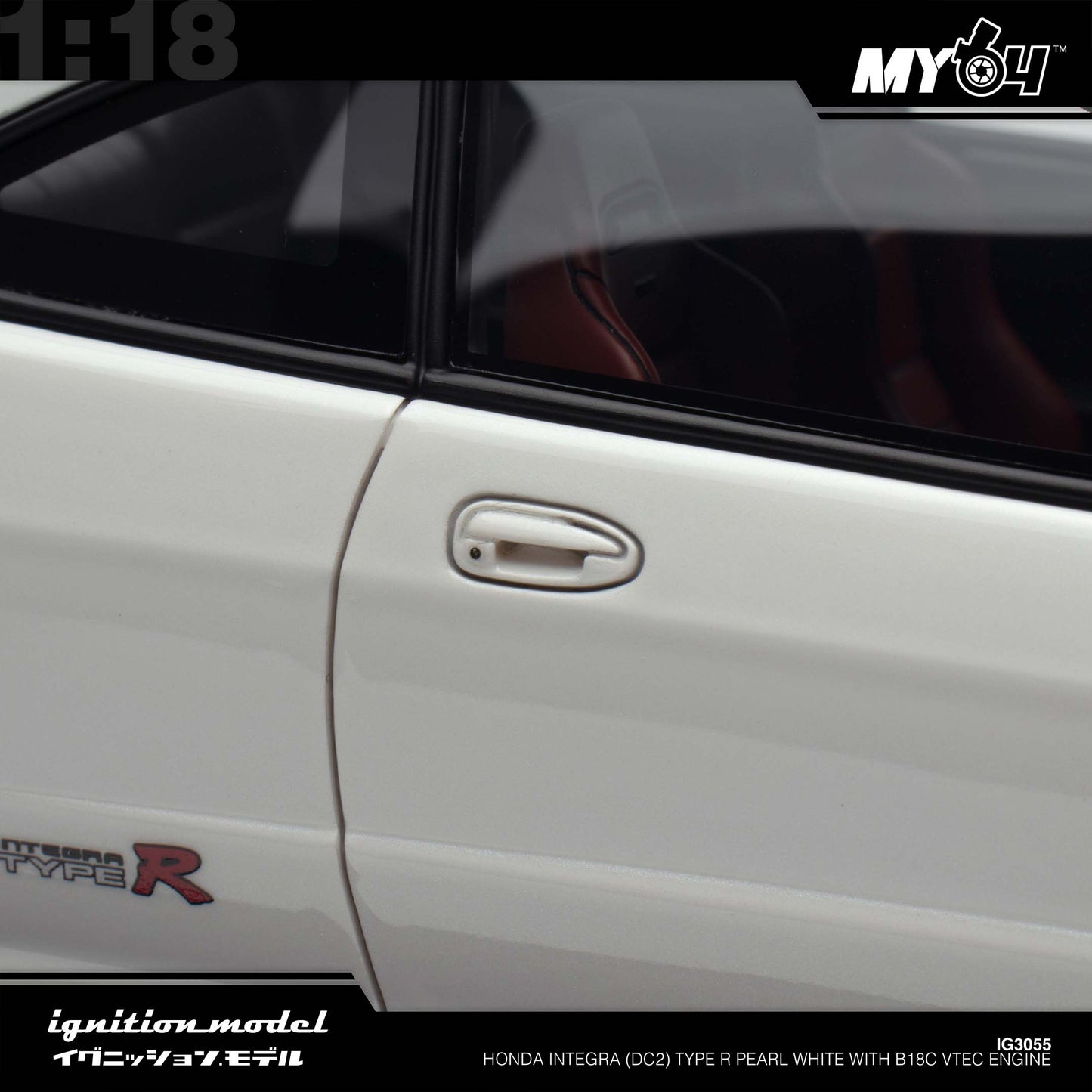 [Ignition Model] Honda Integra (DC2) Type R - Pearl White With B18C VTEC Engine