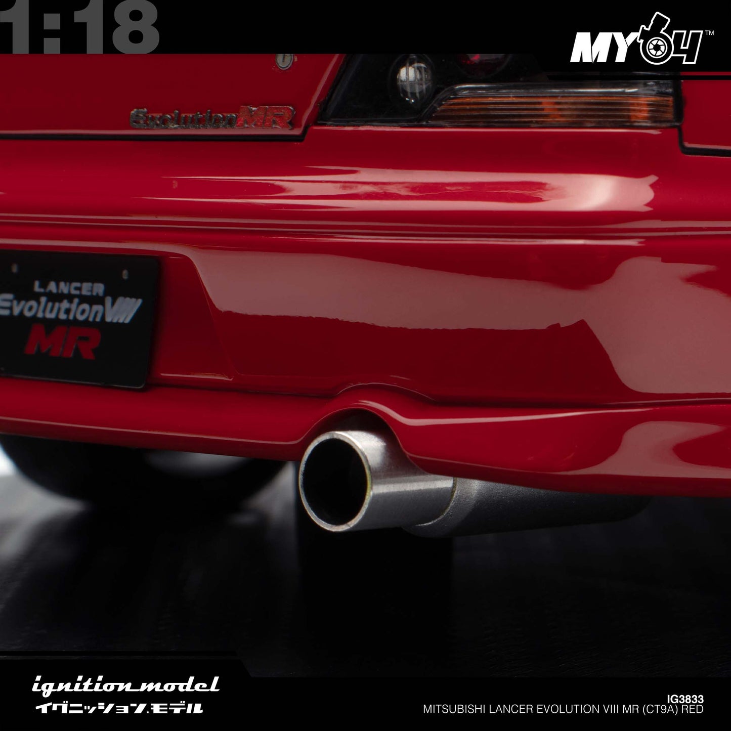[Ignition Model] 1:18 Mitsubishi Lancer Evolution VIII MR (CT9A) - Red