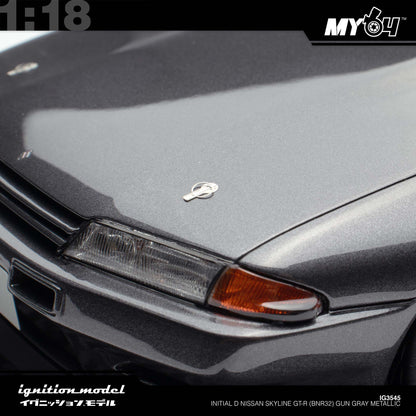 [Ignition Model] 1:18 Initial D Nissan Skyline GT-R (BNR32) - Gun Gray Metallic