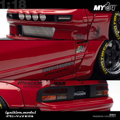 [Ignition Model] Pandem RX-7 (FC3S) - Red