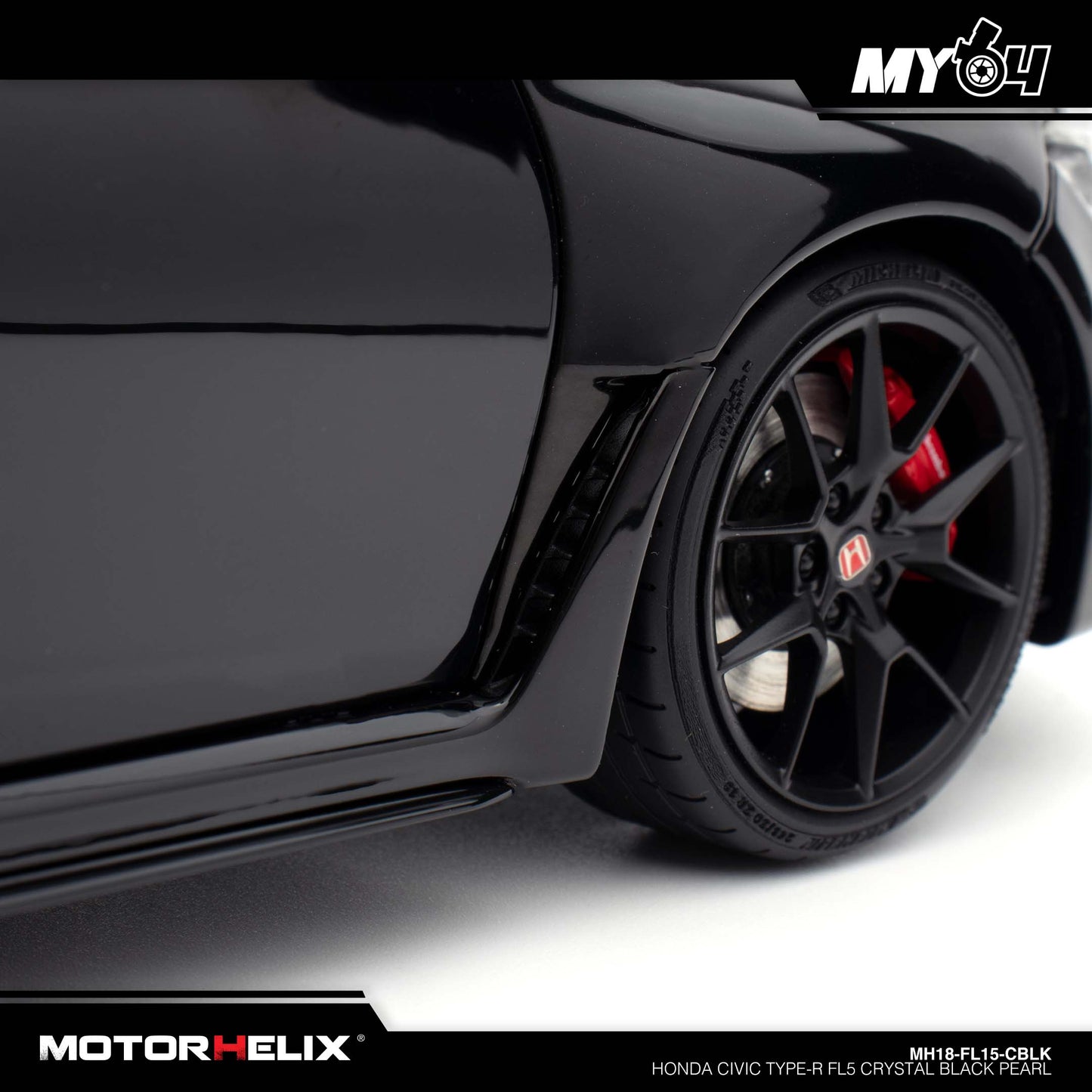 [Motorhelix] 1/18 Honda Civic Type-R FL5 - Crystal Black Pearl