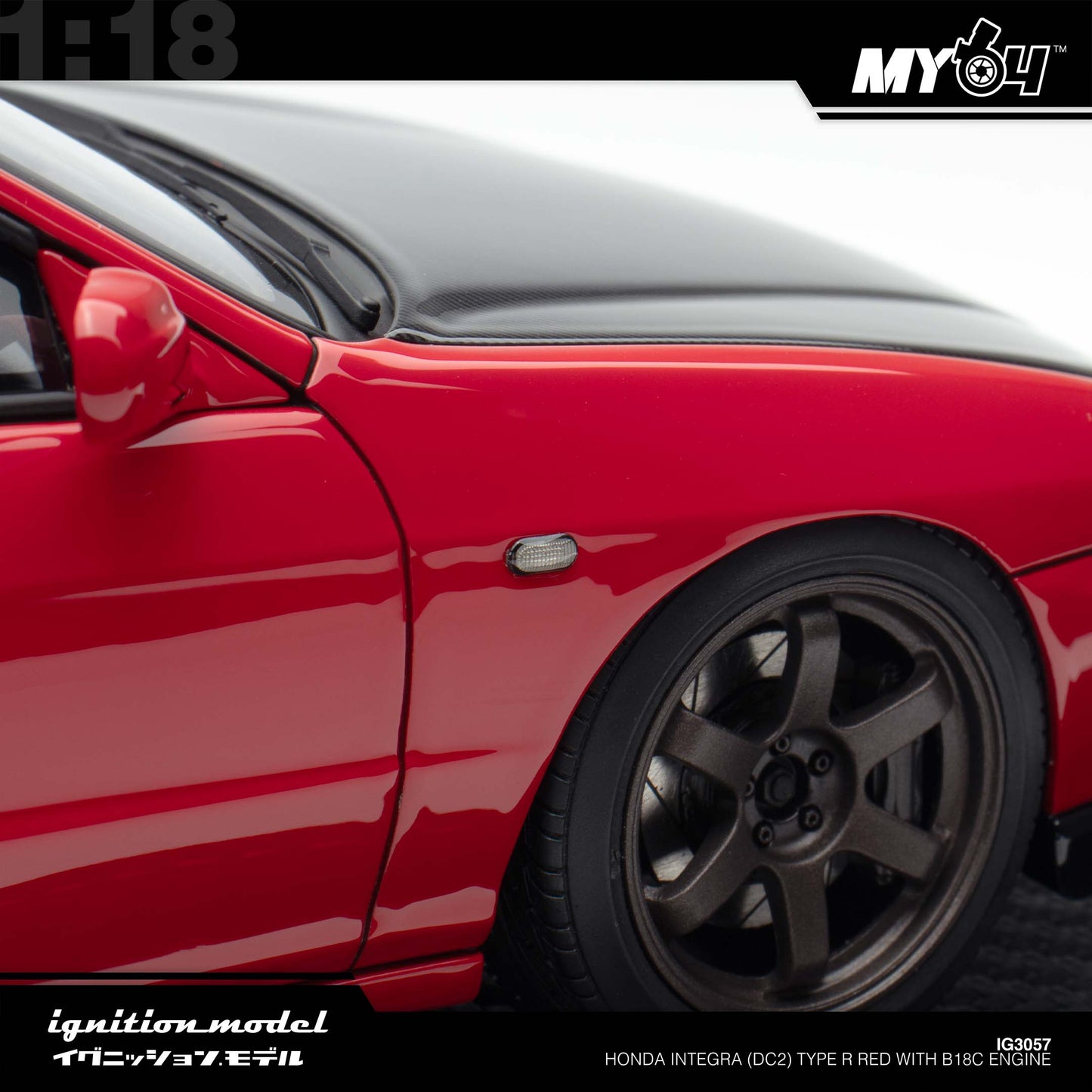 [Ignition Model] Honda Integra (DC2) Type R Red With B18C Engine