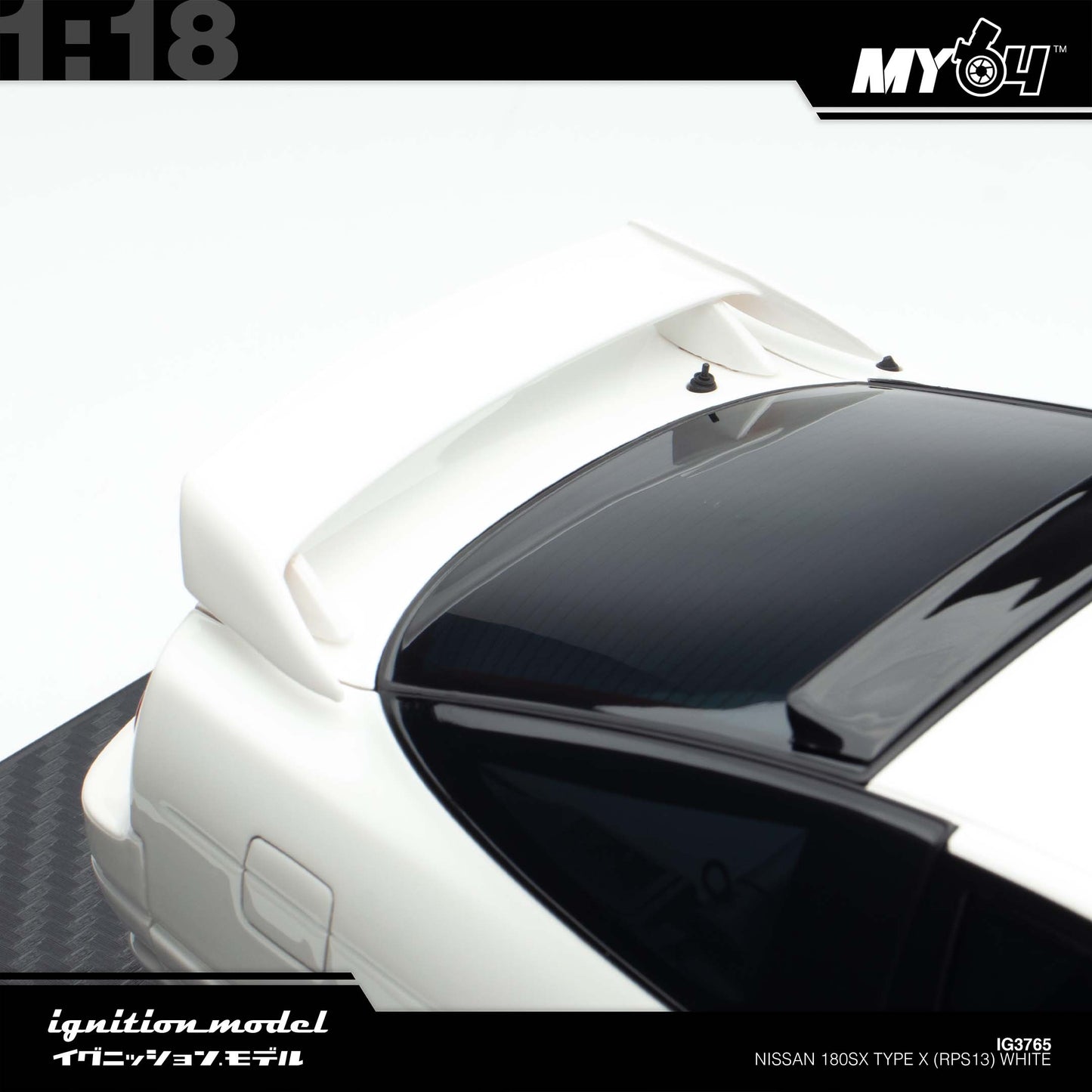[Ignition Model] 1:18 Nissan 180SX Type X (RPS13) - White