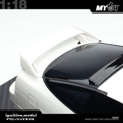 [Ignition Model] 1:18 Nissan 180SX Type X (RPS13) - White