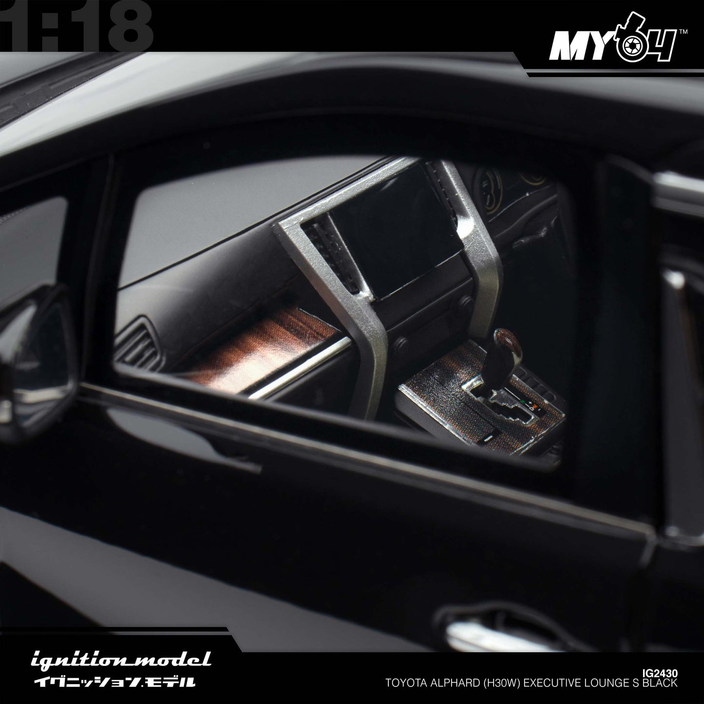 [Ignition Model] Toyota Alphard (H30W) Executive Lounge S - Black
