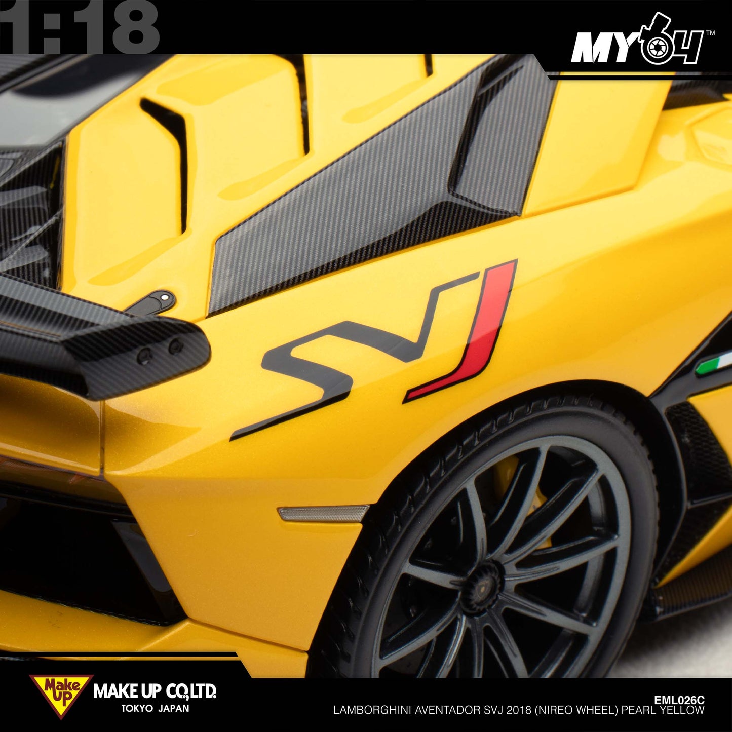 [Make Up] Lamborghini Aventador SVJ 2018 (Nireo wheel) - Pearl Yellow