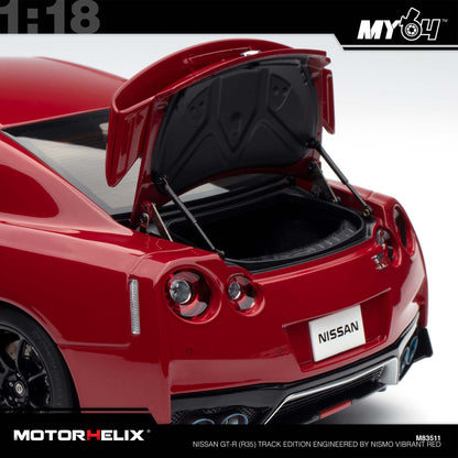 [Motorhelix] Nissan GT-R (R35) Track Edition Engineered By NISMO - Vibrant Red