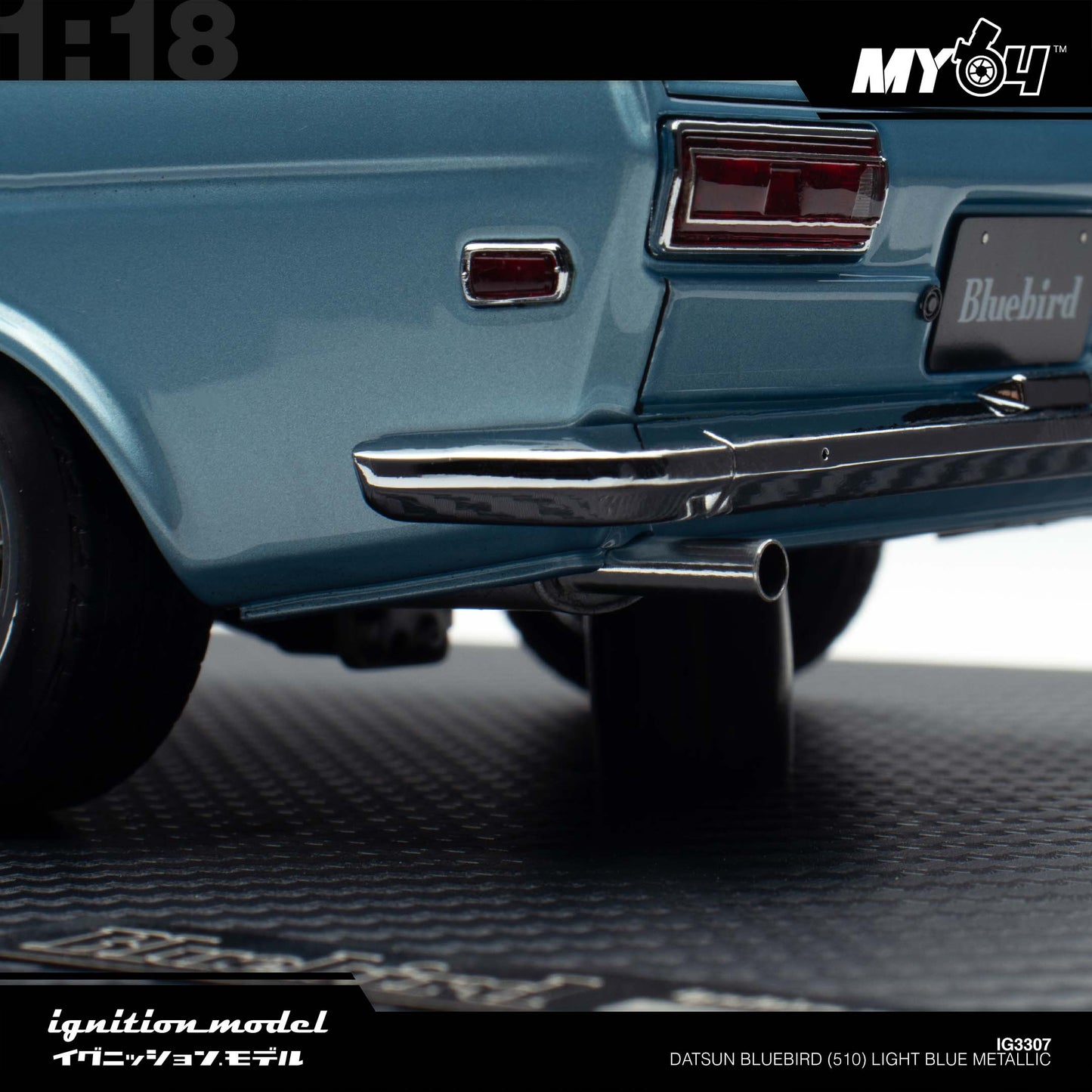 [Ignition Model] Datsun Bluebird (510) - Light Blue Metallic