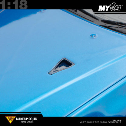 [Make Up] 1:18 Edilion BUILT BY LEGENDS Mine's Skyline GT-R(BNR34) - Bayside Blue