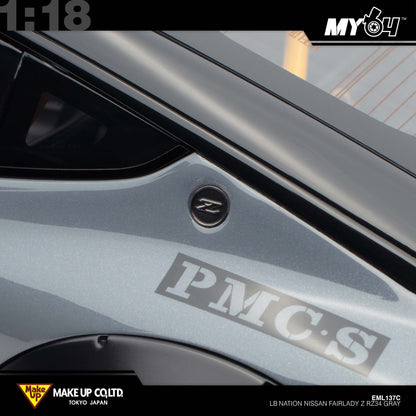 [Make Up] 1:18 Edilion LB★Nation Nissan Fairlady Z RZ34 - Gray