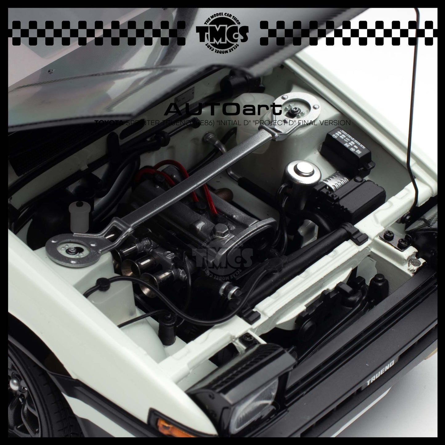 [Auto Art] 1:18 Toyota Sprinter Trueno (AE86) "Initial D" "Project D" Final Version