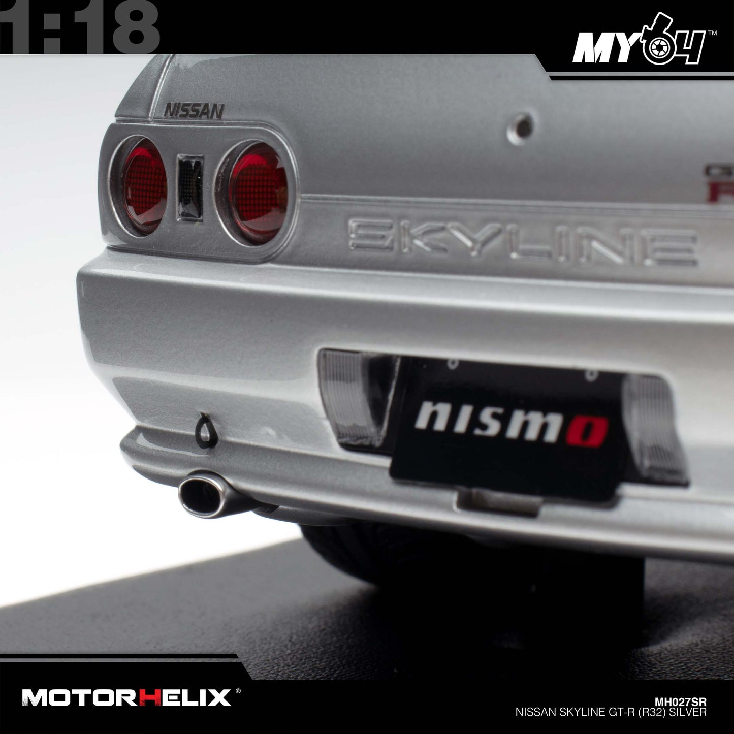 [Motorhelix] Nissan Skyline GT-R (R32) - Silver