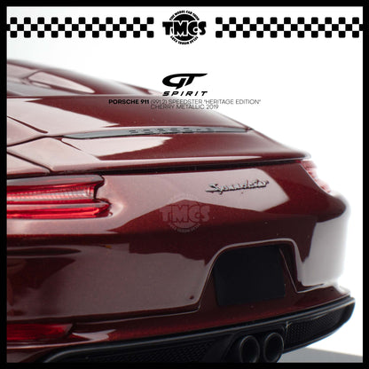 [GT Spirit] 1:18 Porsche 911 (991.2) Speedster "Heritage Edition" - Cherry Metallic 2019