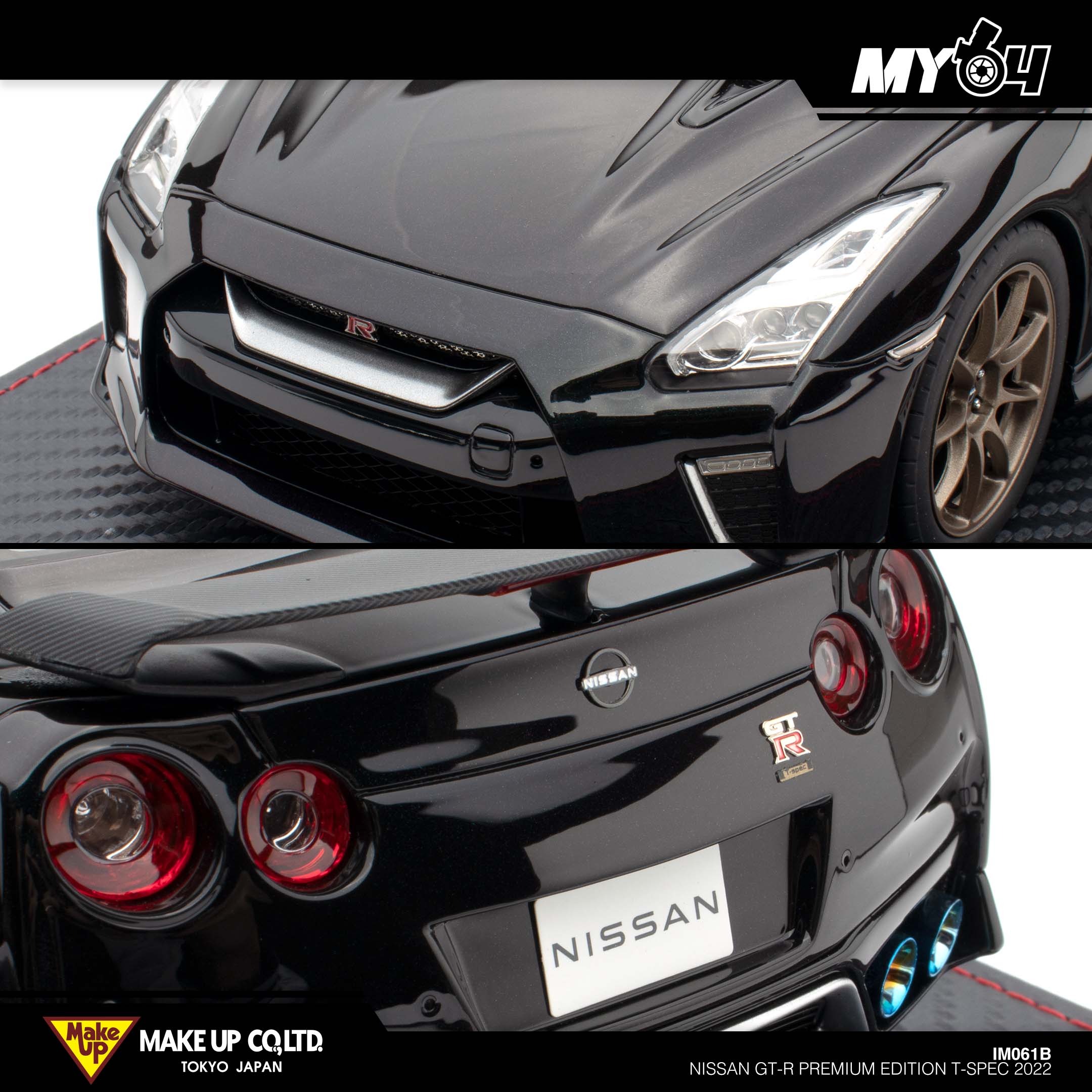 Make Up] Nissan GT-R Premium Edition T-Spec 2022 - Midnight Purple | The  Model Car Shop