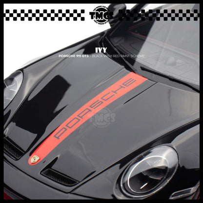 [IVY] 1:18 Porsche 911 GT3 - Black With Red Paint Scheme