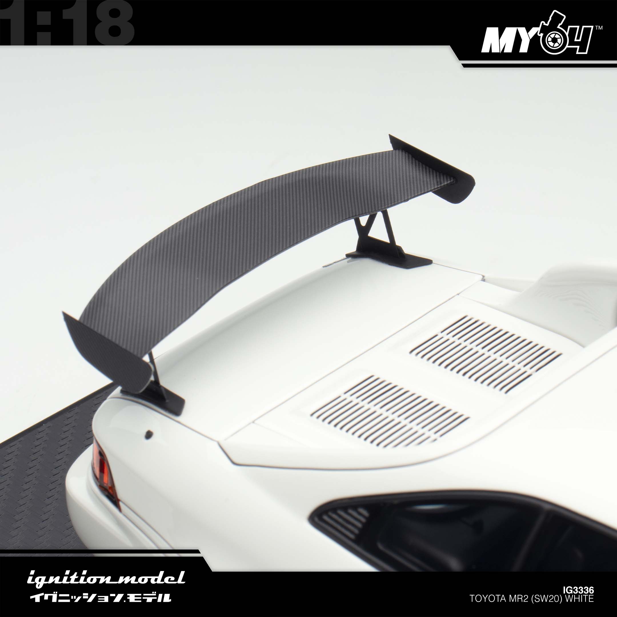 Ignition Model] Toyota MR2 (SW20) - White | The Model Car Shop