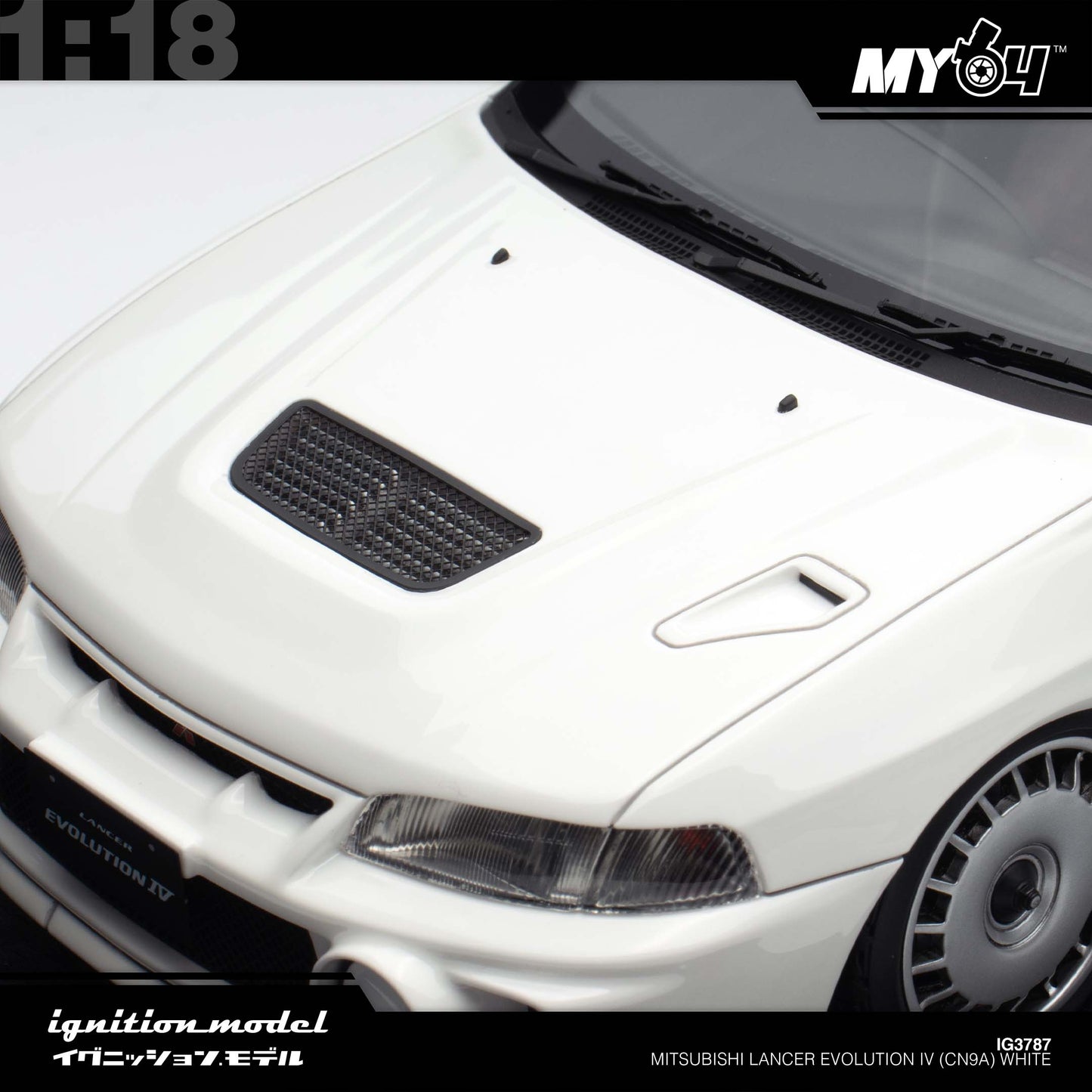 [Ignition Model] 1:18 Mitsubishi Lancer Evolution IV (CN9A) - White