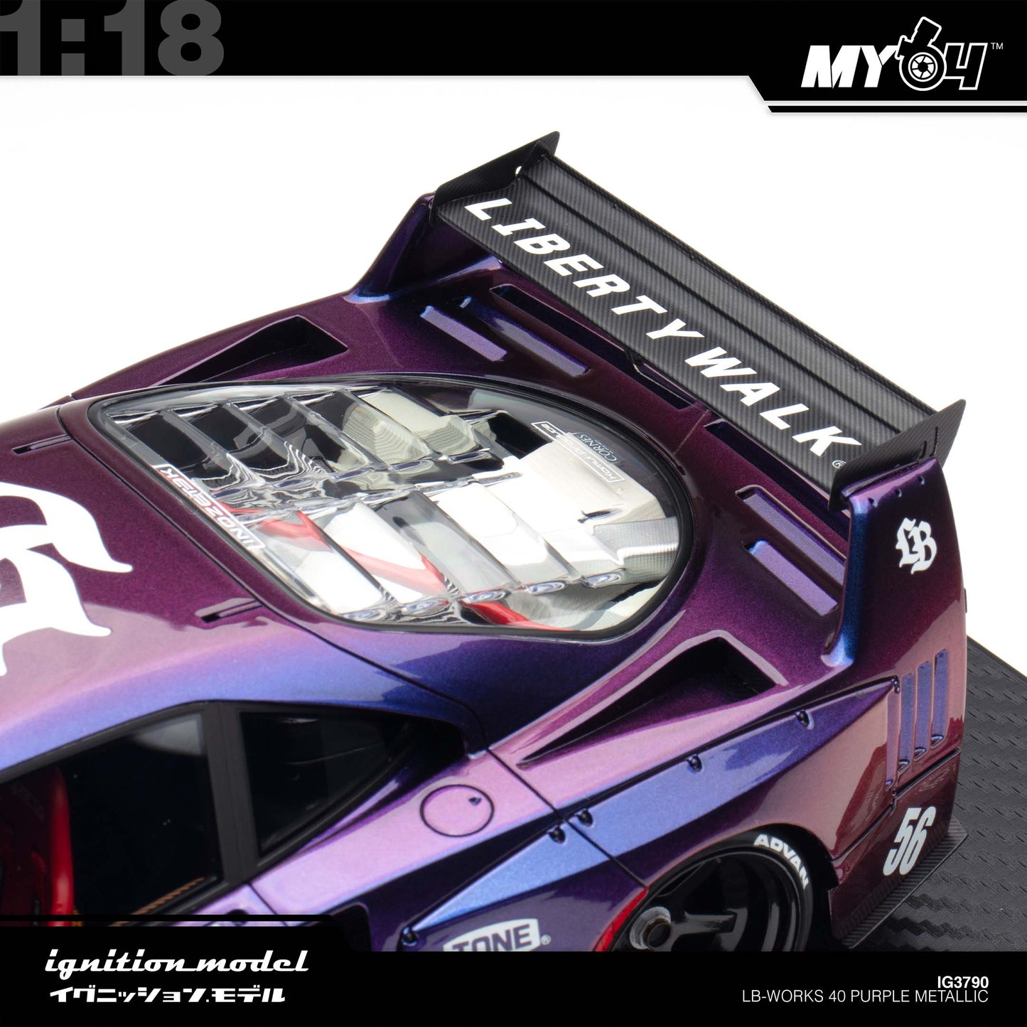 [Ignition Model] 1:18 LB-WORKS 40 - Purple Metallic