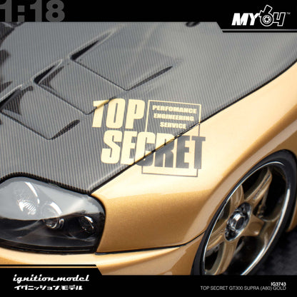 [Ignition Model] 1:18 Top Secret GT300 Supra (A80) - Gold