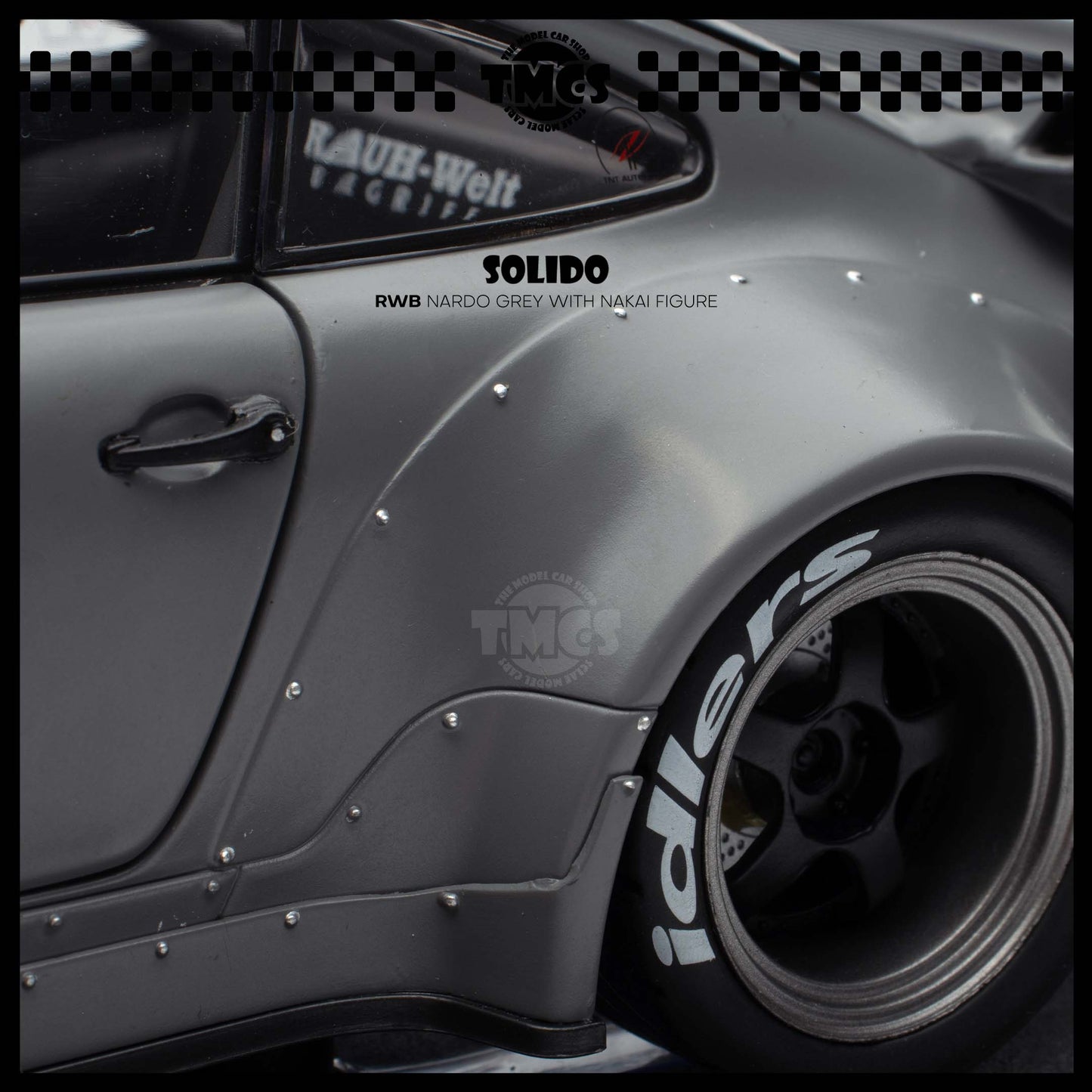 [Solido] 1:18 RWB Nardo Grey with Nakai Figure