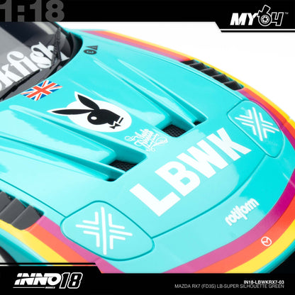 [INNO18] 1:18 Mazda RX7 (FD3S) LB-Super Silhouette - Green