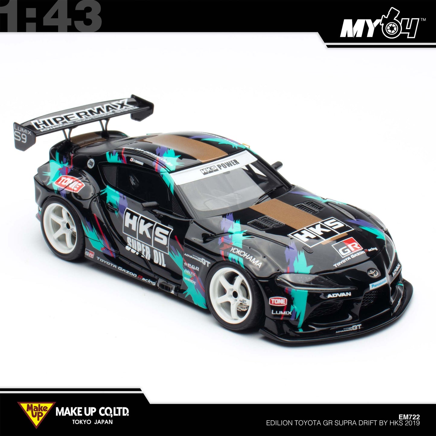 [Make Up] 1/43 EDILION Toyota GR Supra Drift by HKS 2019