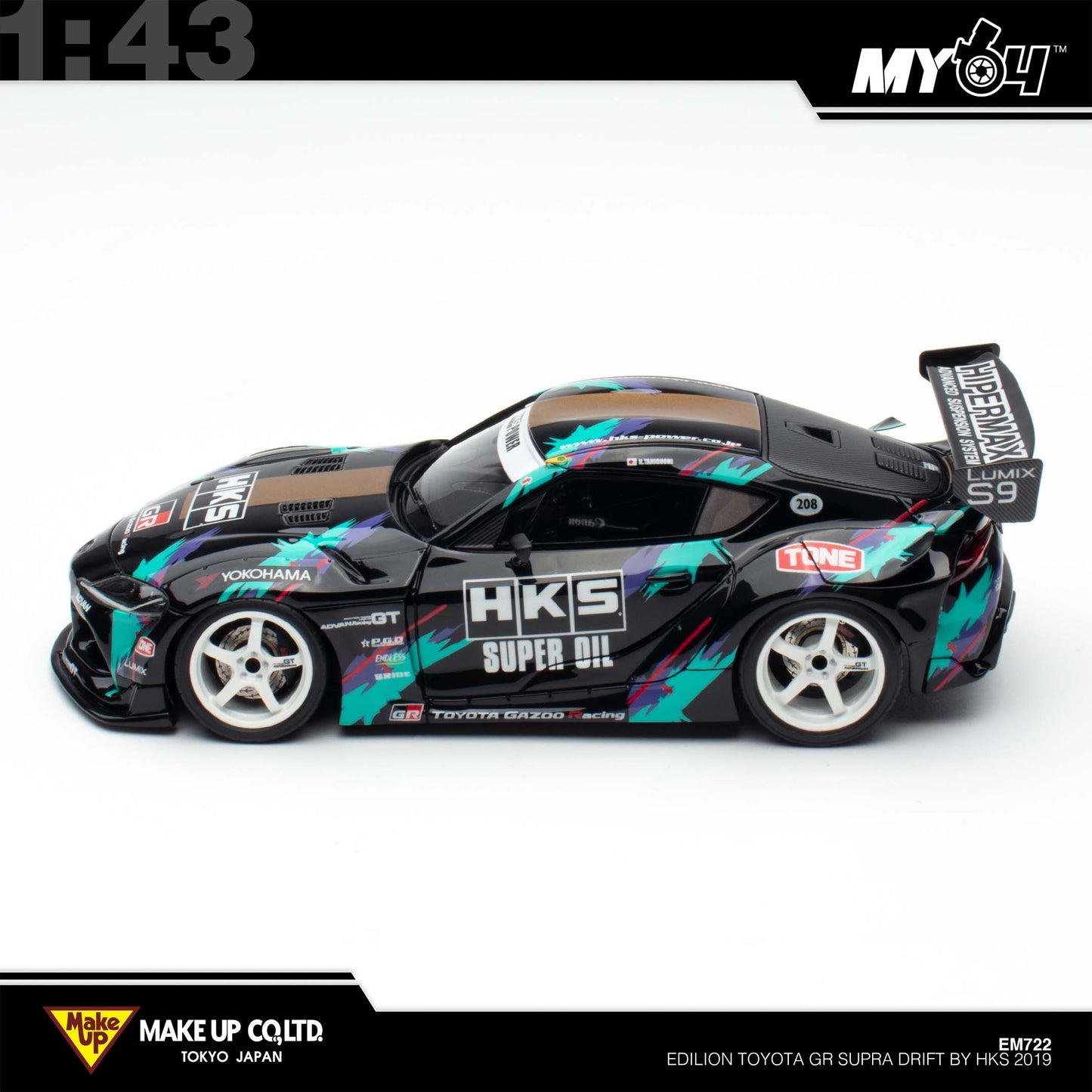 [Make Up] 1/43 EDILION Toyota GR Supra Drift by HKS 2019