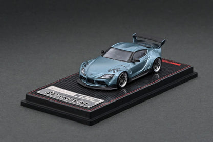 [Ignition Model] 1:64 Pandem Toyota Supra (A90) - Matte Blue Gray Metallic