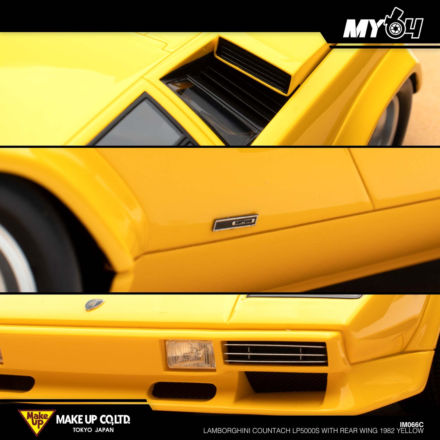 [Make Up] Lamborghini Countach LP5000S with Rear Wing 1982 - Yellow
