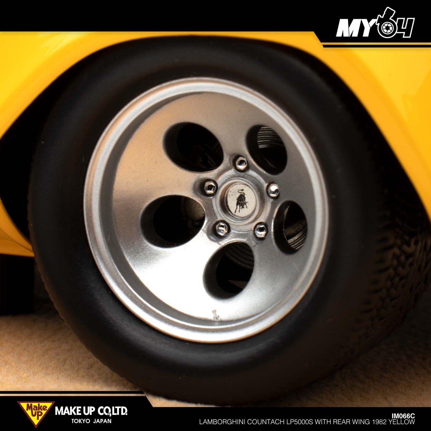[Make Up] Lamborghini Countach LP5000S with Rear Wing 1982 - Yellow