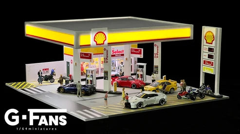 [G Fans] 1:64 Diorama Shell Petrol Kiosk
