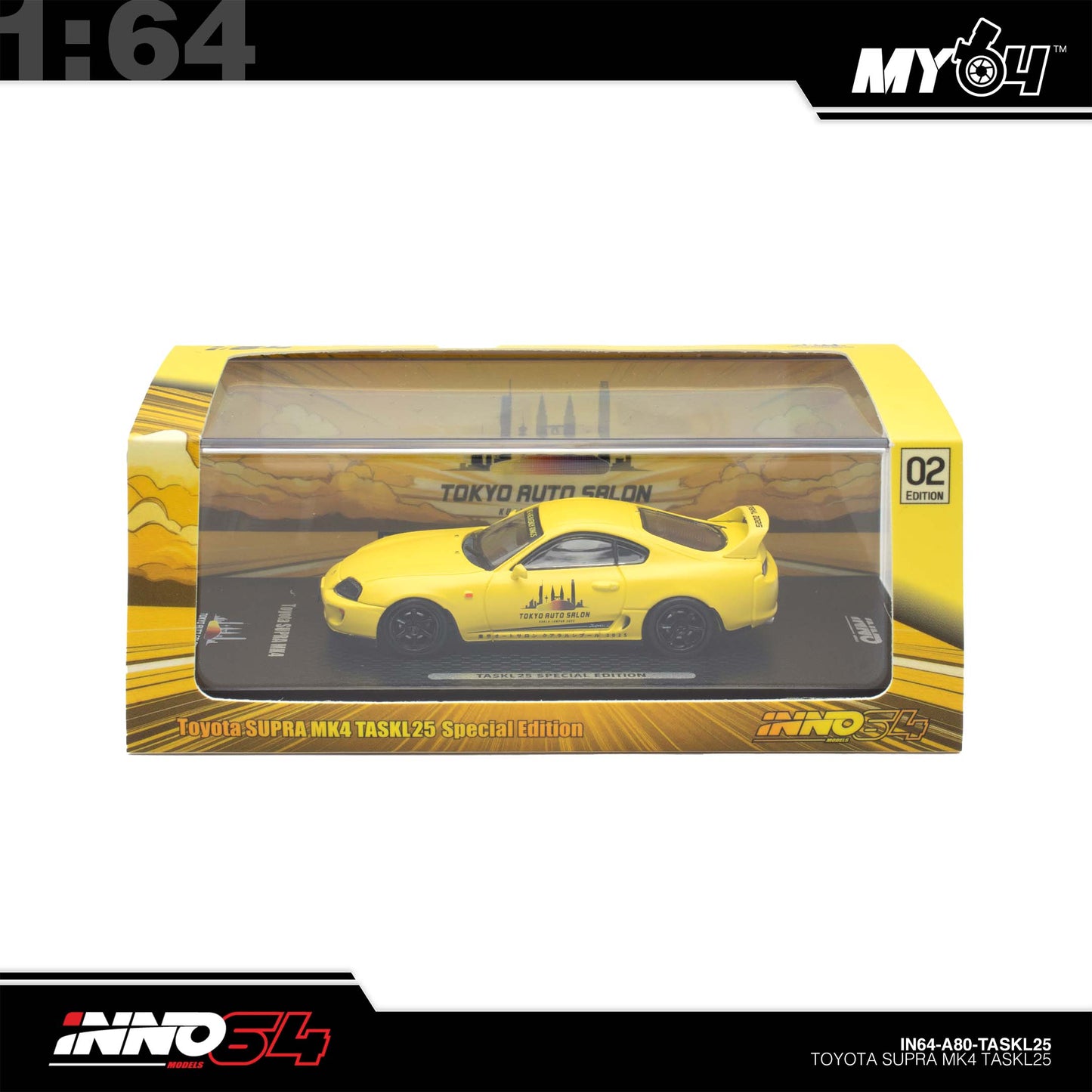 [INNO64] 1: 64 Toyota Supra A80 Tokyo Auto Salon 2025 VIP Ticket Bundle