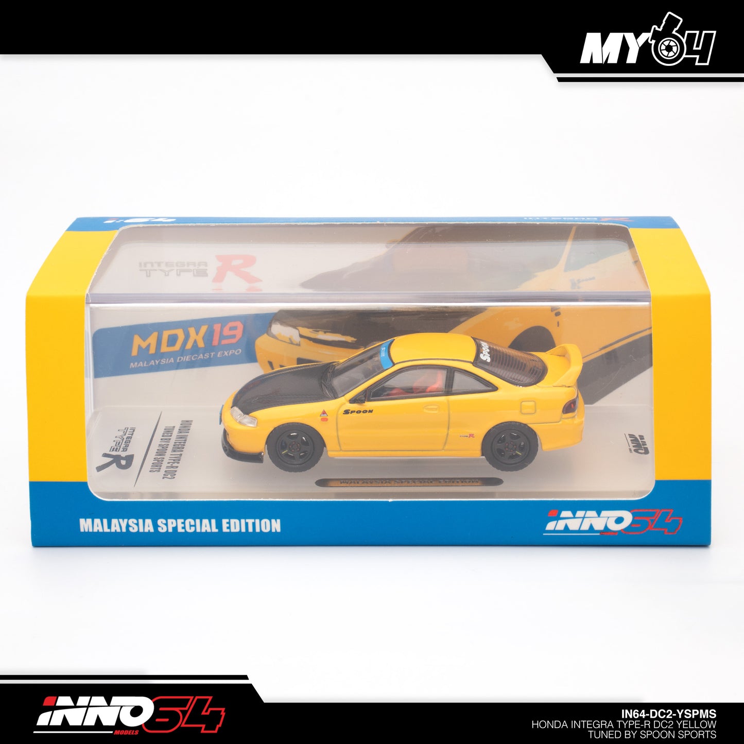 [INNO64] 1:64 Honda Integra Type-R DC 2 Spoon Sports (Malaysia Special)