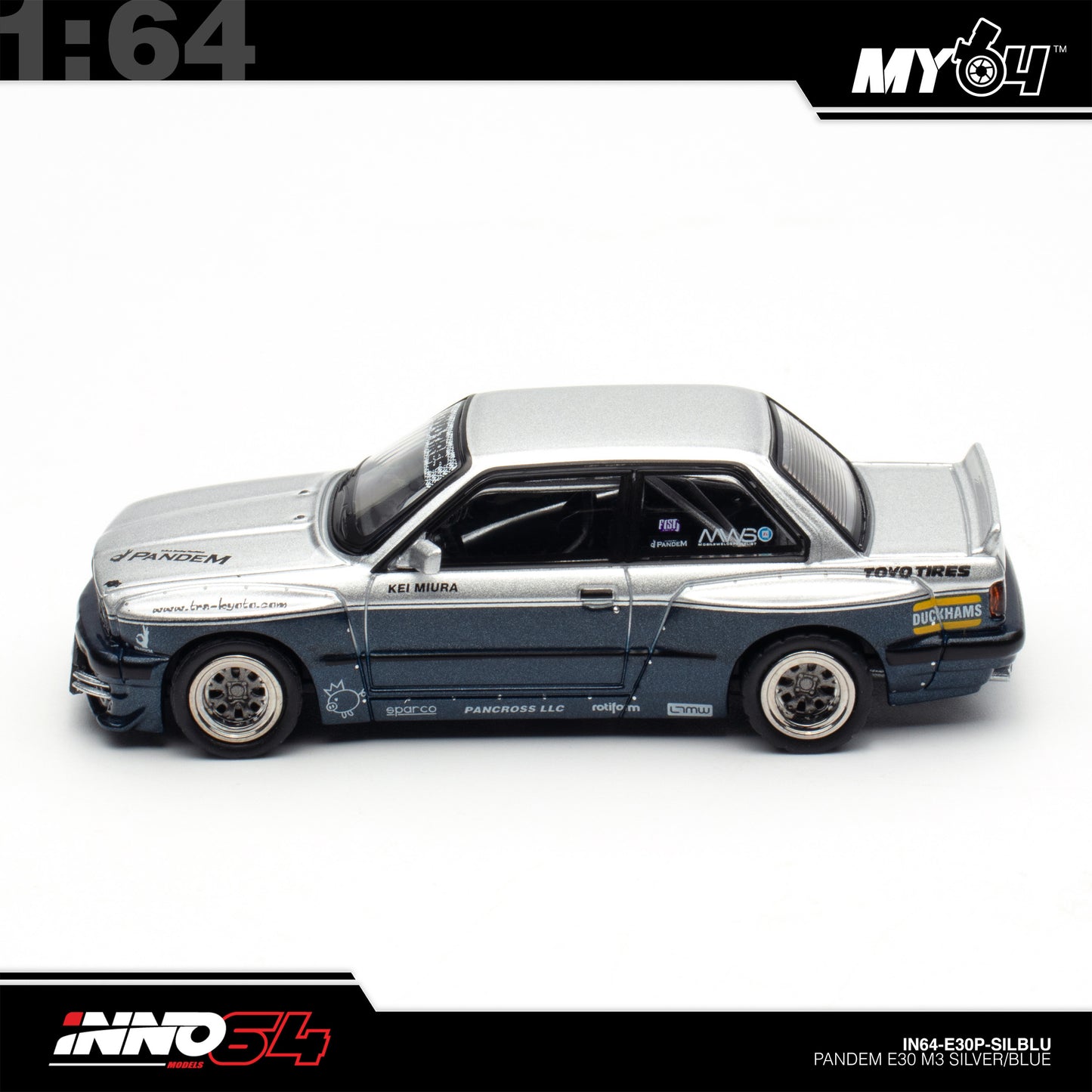 [INNO64] 1:64 Pandem E30 M3 - Silver/Blue