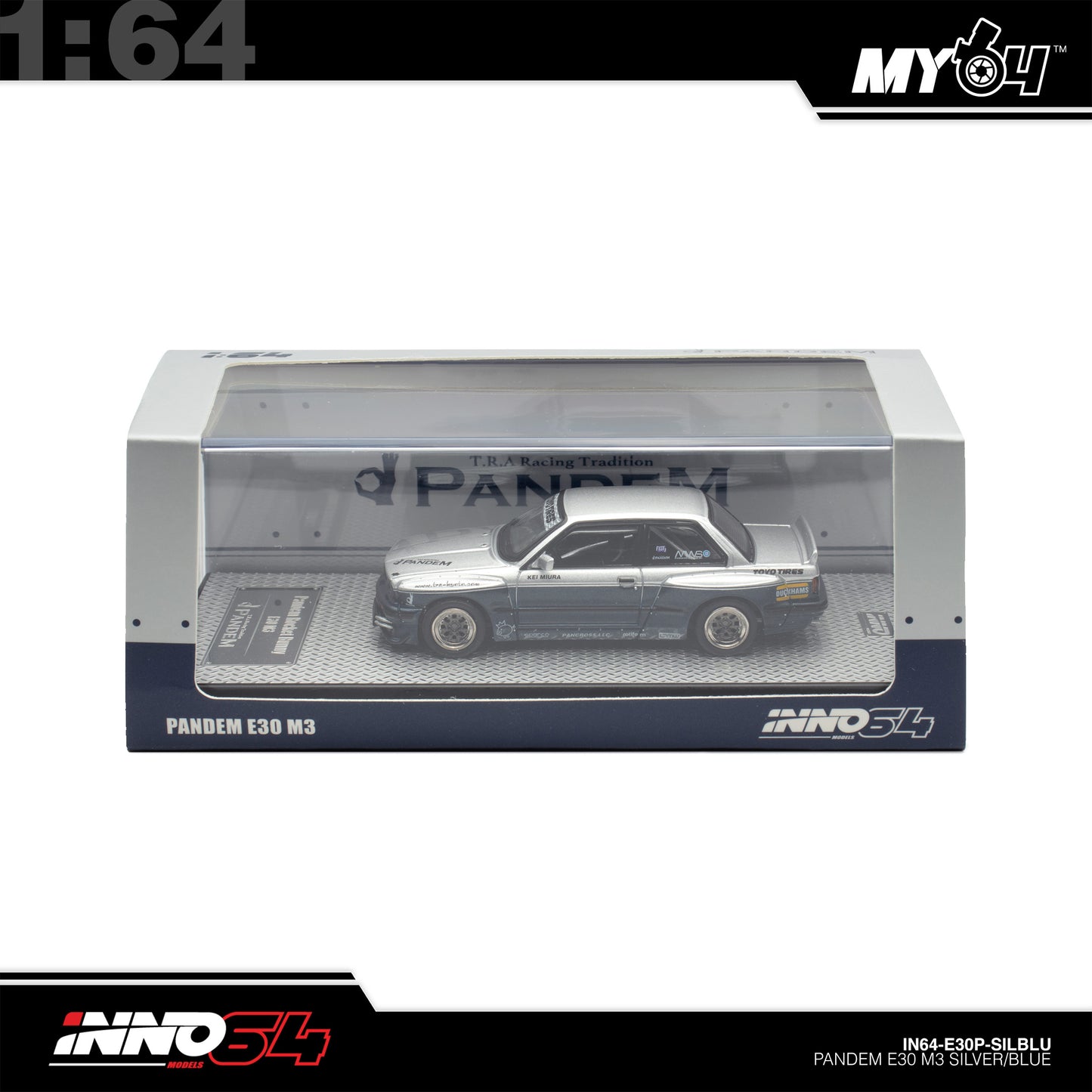 [INNO64] 1:64 Pandem E30 M3 - Silver/Blue