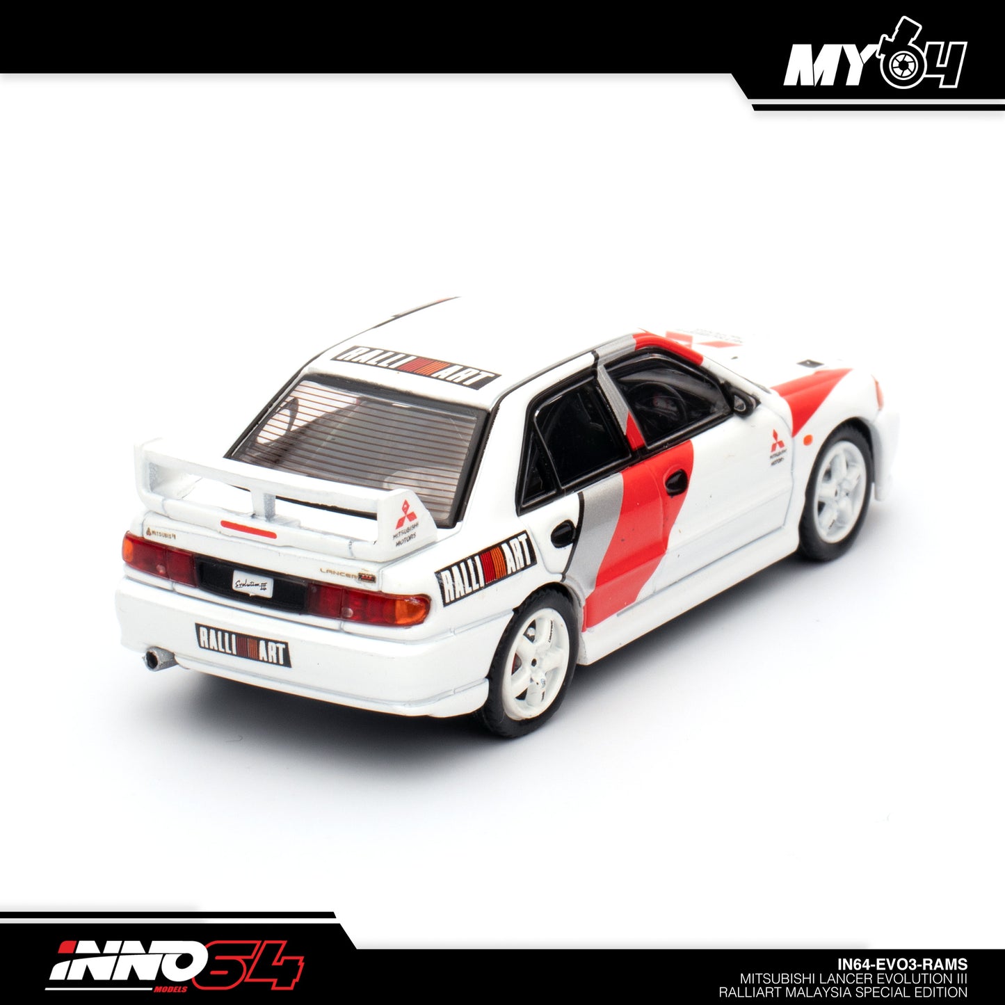 [INNO64] 1:64 Mitsubishi Lancer Evolution III Ralliart (Malaysia Special)