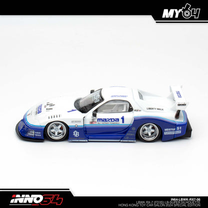 [INNO64] Mazda RX7(FD3S) LB-Super Silhoutte Hong Kong Toy Car Salon 2024 Special Edition With Chase Car