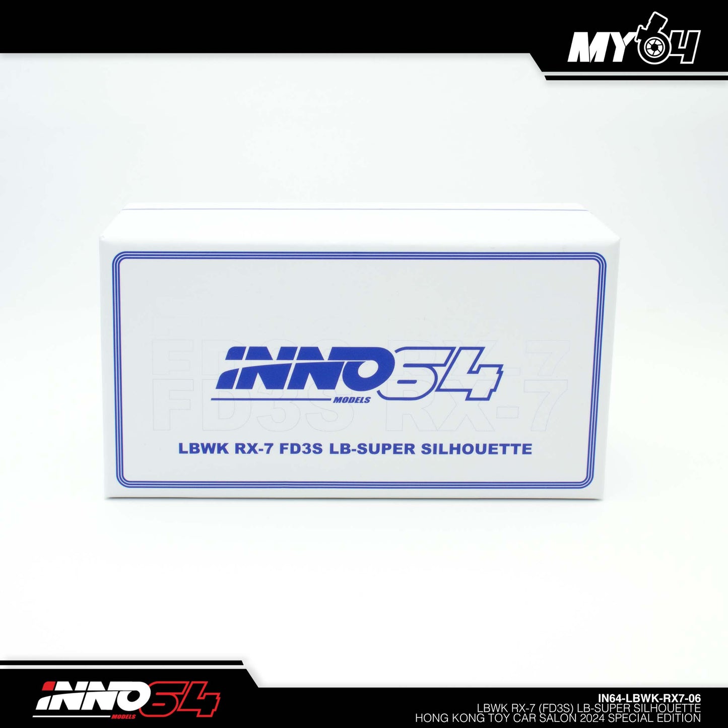 [INNO64] Mazda RX7(FD3S) LB-Super Silhoutte Hong Kong Toy Car Salon 2024 Special Edition With Chase Car