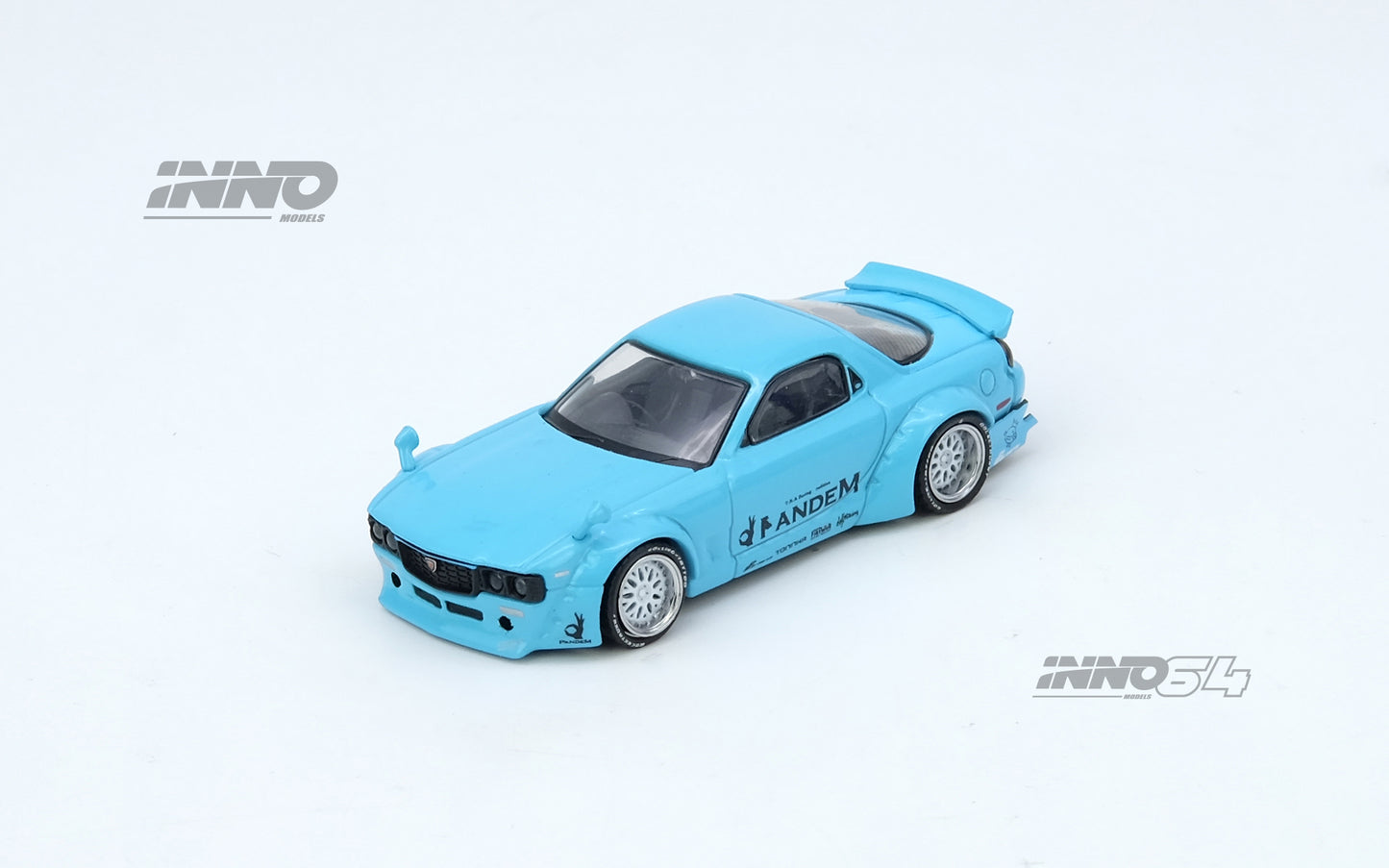 [INNO64] 1:64 Mazda RX7 (FD3S) "Pandem Rocket Bunny" - Tiffany Blue