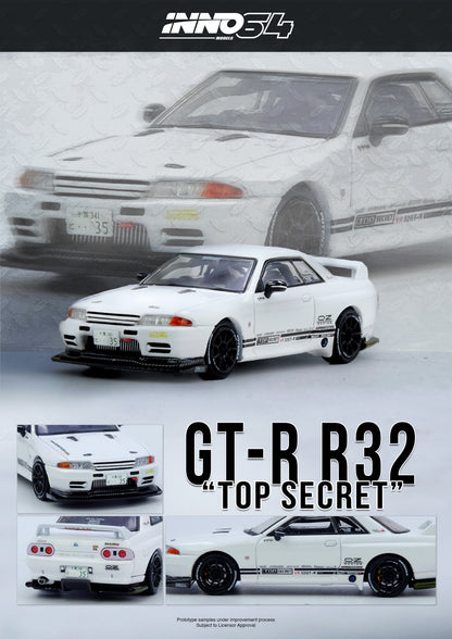 [INNO64] 1:64 Top Secret VR32 GT-R - White