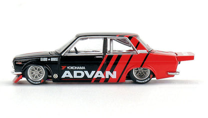 [Mini GT x Kaido House] Datsun 510 Pro Street ADVAN (UNSEAL)