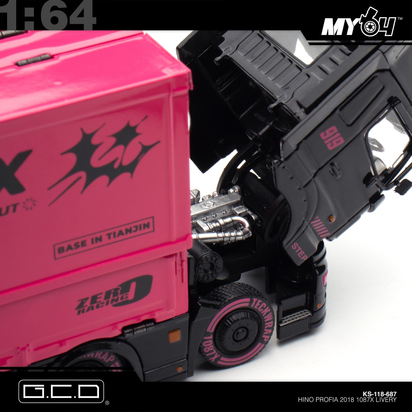 [GCD] 1:64 Hino Profia 700 Transport Truck 1087X Livery