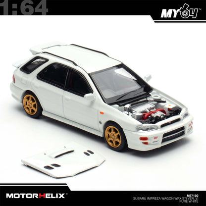 [Motorhelix] 1:64 Subaru lmpreza Wagon WRX STi Version VI - Pure White