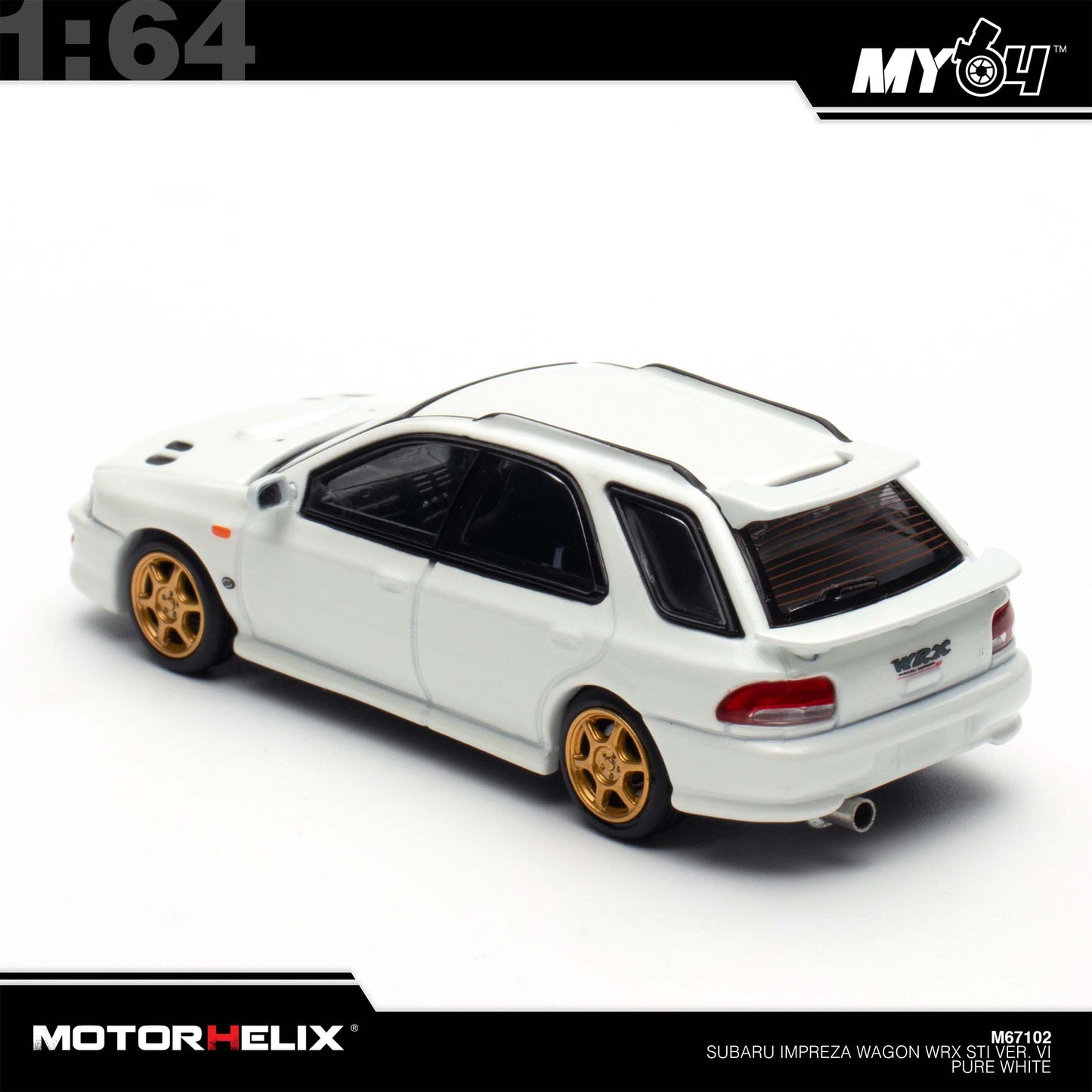 [Motorhelix] 1:64 Subaru lmpreza Wagon WRX STi Version VI - Pure White
