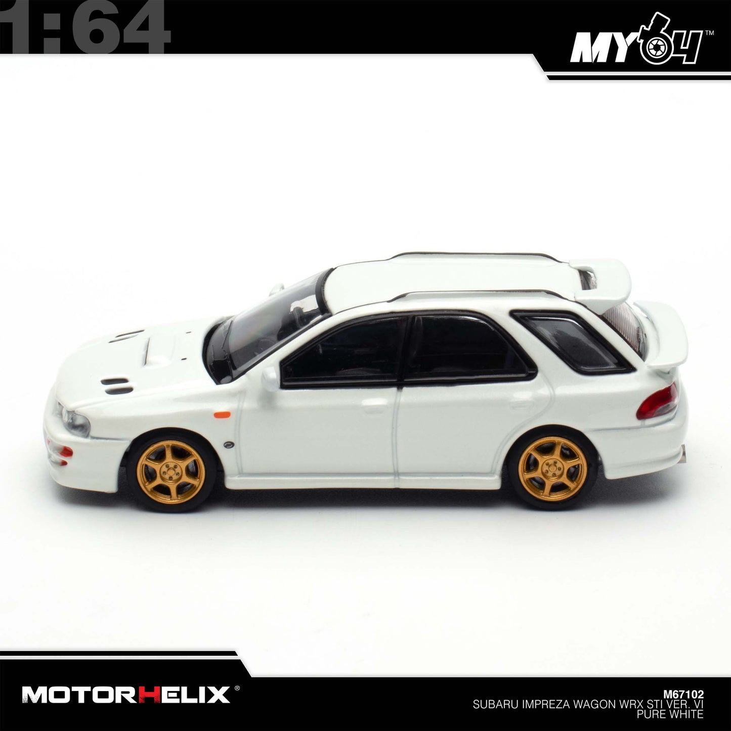 [Motorhelix] 1:64 Subaru lmpreza Wagon WRX STi Version VI - Pure White