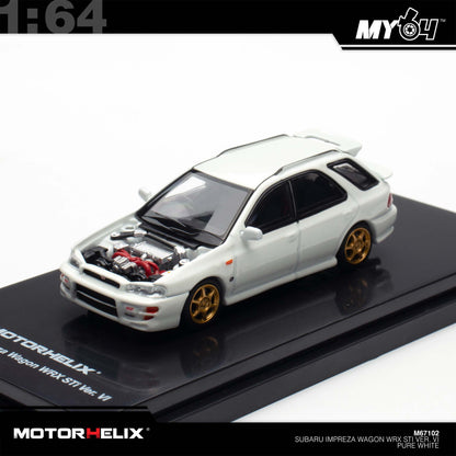 [Motorhelix] 1:64 Subaru lmpreza Wagon WRX STi Version VI - Pure White