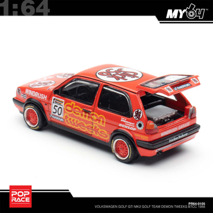 [Pop Race] 1:64 Volkswagen Golf GTI MKII - Team Demon Tweeks BTCC 1988