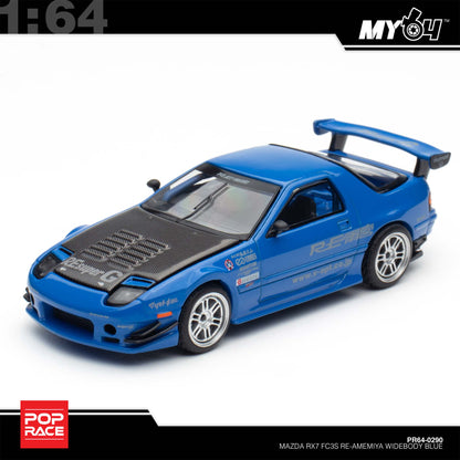 [Pop Race] 1:64  Mazda RX7 (FC3S) Re-Amemiya - Re-Amemiya Blue